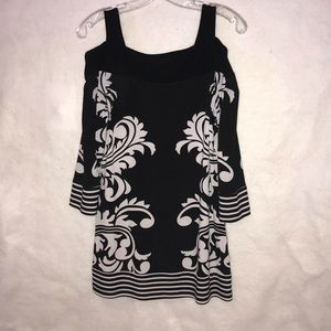 Frank Lyman tunic/top cold shoulder BEAUTIFUL sz10